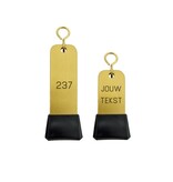 CombiCraft Dauphine aluminium hotel sleutelhanger goud met gravering