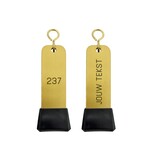 CombiCraft Dauphine aluminium hotel sleutelhanger goud met gravering