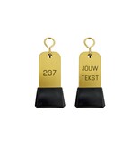 CombiCraft Dauphine aluminium hotel sleutelhanger goud met gravering