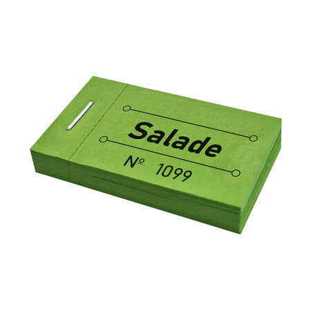 CombiCraft Consumptiebon salade in groen 50x30mm - per 50 bonnen