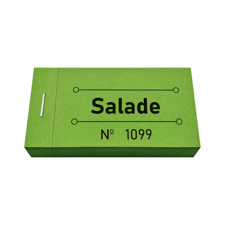 CombiCraft Consumptiebon salade in groen 50x30mm - per 50 bonnen