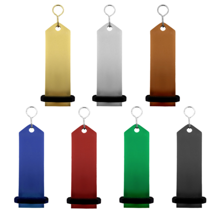 CombiCraft Blanco Bumerang aluminium hotel sleutelhanger 30x100 mm