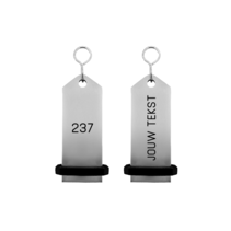Midi Bumerang  zilver met gravering