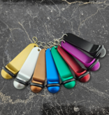 CombiCraft Big Classic aluminium hotel sleutelhanger groen met gravering