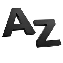 Plexiglas losse letters zwart extra dik