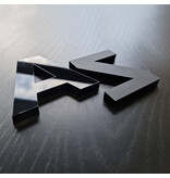 CombiCraft Plexiglas letters voor aan de muur zwart extra dik - per stuk