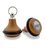 CombiCraft Houten hotel sleutelhanger Belly Wood kers blanco of met gravering - per 1 stuk