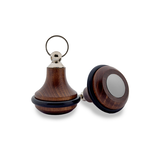 CombiCraft Houten hotel sleutelhanger Belly Wood donkerbruin blanco of met gravering - per 1 stuk