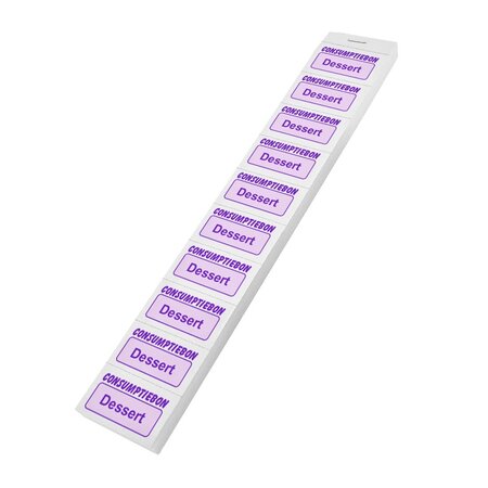 CombiCraft Consumptiebon dessert op strips - per 1000 bonnen