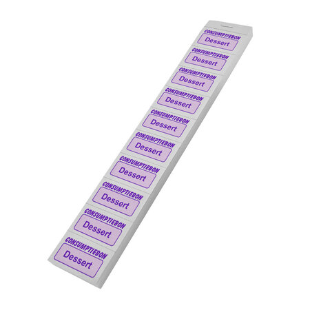 Consumptiebon dessert op strips - per 1000 bonnen