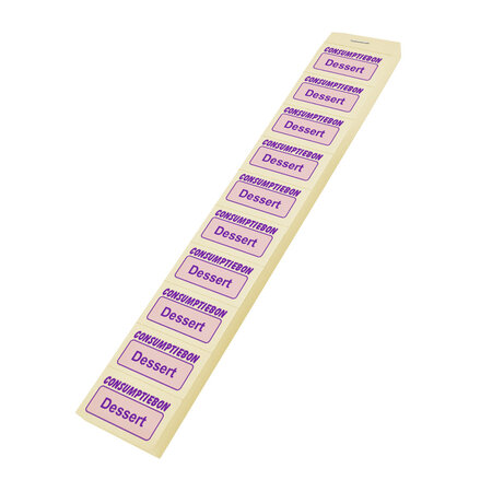 CombiCraft Consumptiebon dessert op strips - per 1000 bonnen