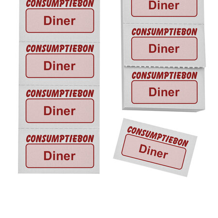 Consumptiebon diner op strips - per 1000 bonnen