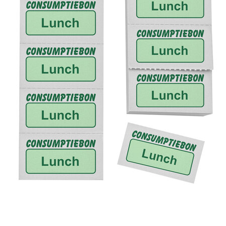 Consumptiebon lunch op strips - per 1000 bonnen