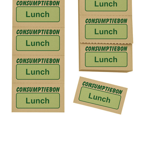 CombiCraft Consumptiebon lunch op strips - per 1000 bonnen