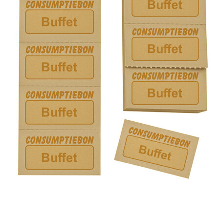 Consumptiebon buffet op strips - per 1000 bonnen