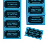 CombiCraft Consumptiebon in klassieke stijl met tekst consumptiebon op strips - per 1000 bonnen