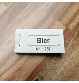 CombiCraft Consumptiebon bier in pastel geel 50x30mm - per 50 bonnen