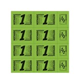 CombiCraft Consumptiekaart met hele en halve consumpties zwarte druk 10 consumpties - per 50 kaarten