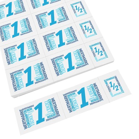 CombiCraft Consumptiekaarten met hele en halve consumpties met full colour opdruk 10 consumpties - per 50 kaarten