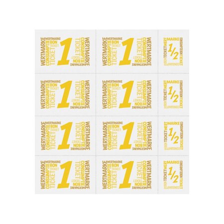 CombiCraft Consumptiekaarten met hele en halve consumpties met full colour opdruk 10 consumpties - per 50 kaarten