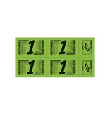 CombiCraft Consumptiekaart met hele en halve consumpties zwarte druk 5 consumpties - per 50 kaarten