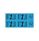 CombiCraft Consumptiekaart met hele en halve consumpties zwarte druk 5 consumpties - per 50 kaarten