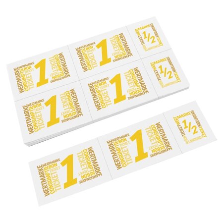 CombiCraft Consumptiekaarten met hele en halve consumpties met full colour opdruk 5 consumpties - per 50 kaarten