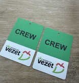 ID-kaarten, Event Badges - Accreditatie badges - Persbadges - Crew badges in een eigen ontwerp, met 1 gaatje en afgeronde hoeken.