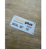 Nummerplaatjes Aluminium Zilver 88x46mm Rechthoek ½mm dik met 4 gaatjes