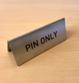 CombiCraft RVS tafelbordje van 120 x 50 mm met eigen ontwerp - per 1 stuk