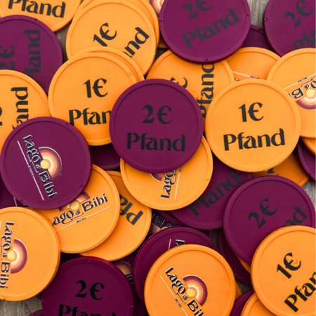 CombiCraft Biologisch afbreekbare munten Ø29mm met jouw eigen ontwerp - per 1000 stuks