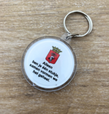 Plexiglas sleutelhanger met jouw foto cirkel groot Ø47mm - per 1 stuk