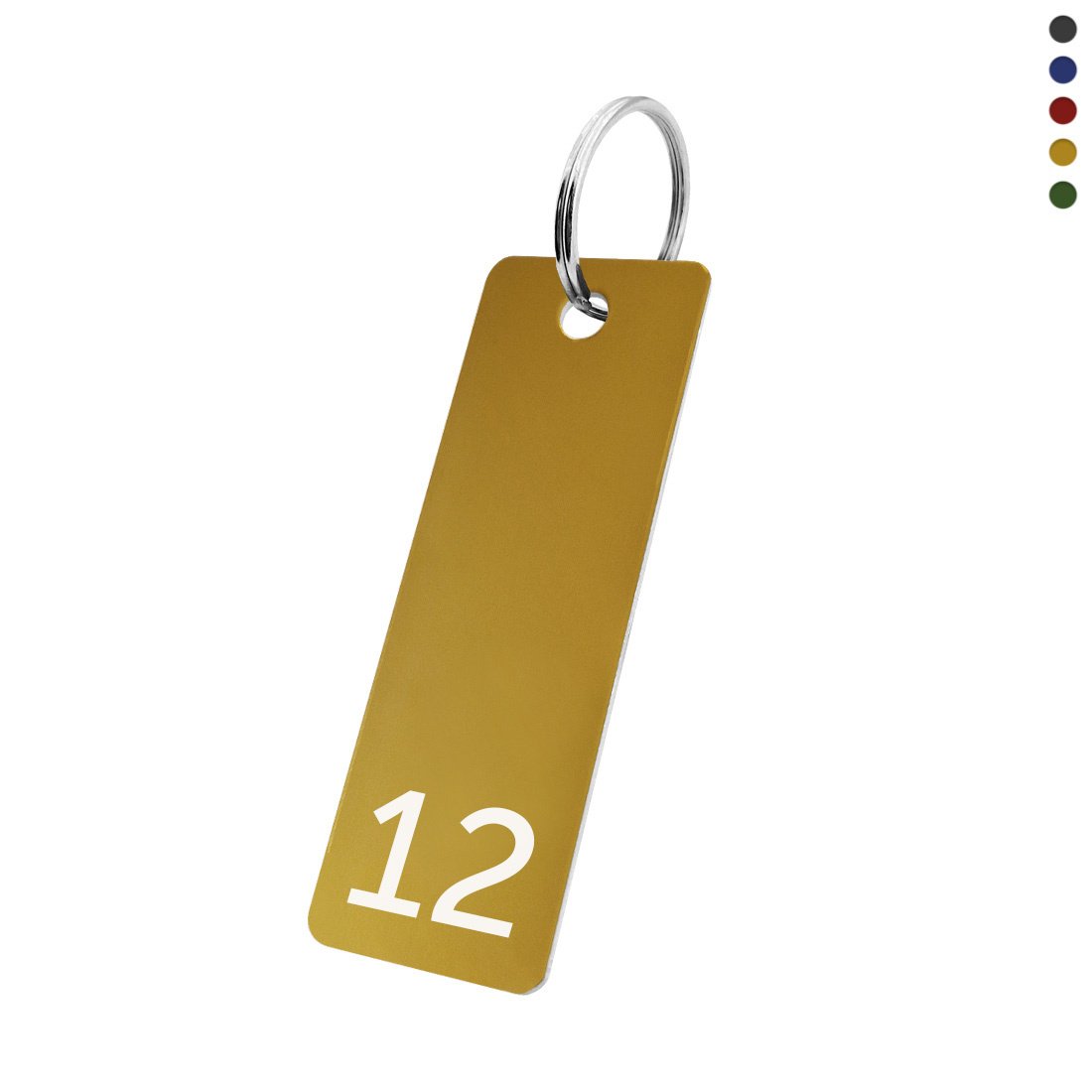 CombiCraft Aluminium sleutellabel 70x25mm met nummer gravering - per stuk
