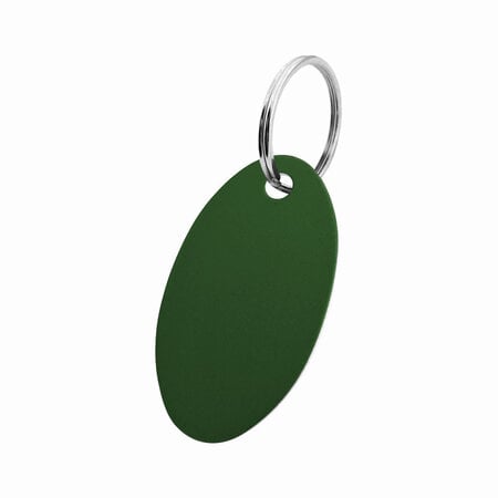 CombiCraft Aluminium sleutellabel 40x24mm met nummer ovaal - per stuk