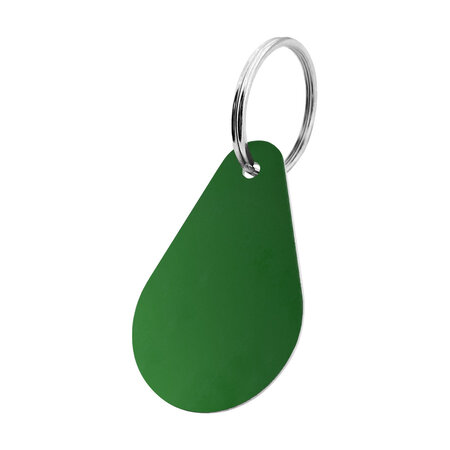CombiCraft Aluminium sleutellabel 45x29mm met nummer druppel - per stuk