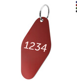 CombiCraft Aluminium sleutellabel 88x44mm met nummer eclips - per stuk