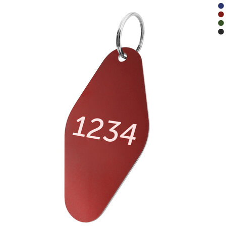 CombiCraft Aluminium sleutellabel 88x44mm met nummer eclips - per stuk