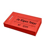 CombiCraft Consumptiebon in boekje met eigen tekst 50x30mm - 50 bonnen per boekje - per 3150 bonnen