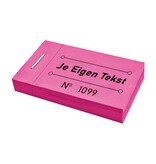 CombiCraft Consumptiebon in boekje met eigen tekst 50x30mm - 50 bonnen per boekje - per 3150 bonnen
