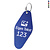 CombiCraft Aluminium sleutellabel 88,5x44mm met tekst, logo en nummer - per stuk