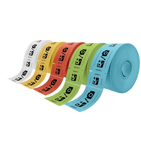 CombiCraft Entreebewijs op rol 114x60mm met rechte afscheurstrook - per 1000 bonnen