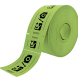 CombiCraft Entreebewijs op rol 114x60mm met rechte afscheurstrook - per 1000 bonnen