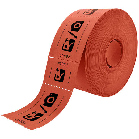 CombiCraft Entreebewijs op rol 114x60mm met rechte afscheurstrook - per 1000 bonnen