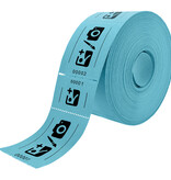 CombiCraft Entreebewijs op rol 114x60mm met rechte afscheurstrook - per 1000 bonnen