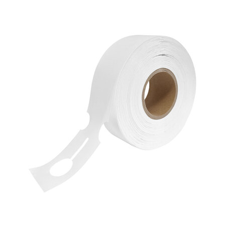 Sleufetiketten 215 x 35 mm op rol voor thermal transferprinter - 200 etiketten