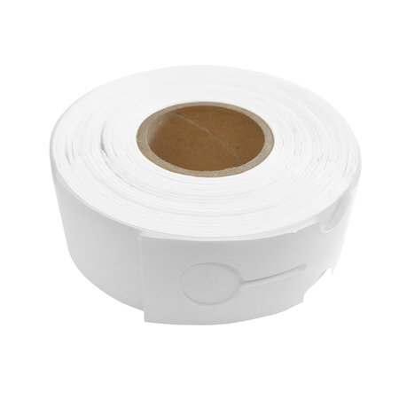 Sleufetiketten 215 x 35 mm op rol voor thermal transferprinter - 200 etiketten