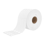 CombiCraft Blanco sleufetiketten 250x25mm met afscheurstrook voor thermal trasnferprinters op rol wit - per 1500 etiketten