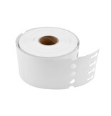 CombiCraft Blanco sleufetiketten 250x25mm met afscheurstrook voor thermal trasnferprinters op rol wit - per 1500 etiketten