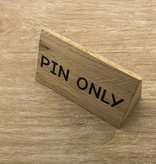 CombiCraft Tafelbordje van eikenhout 110x57mm met eigen ontwerp - per 1 stuk