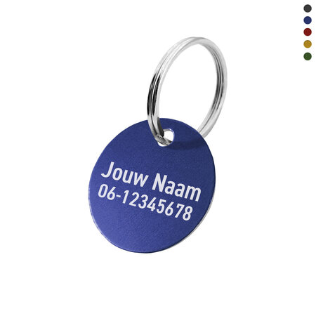 CombiCraft Aluminium sleutellabel met telefoonnummer - per stuk